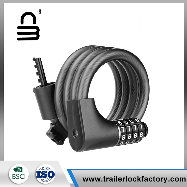 သော့နှင့်အတူဂဏန်း cable ကိုစက်ဘီးသော့ခတ်