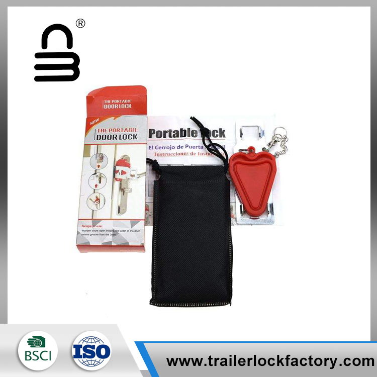 Door Locker Travel Lock down အိတ်ဆောင်တံခါးသော့ခလောက်များ
