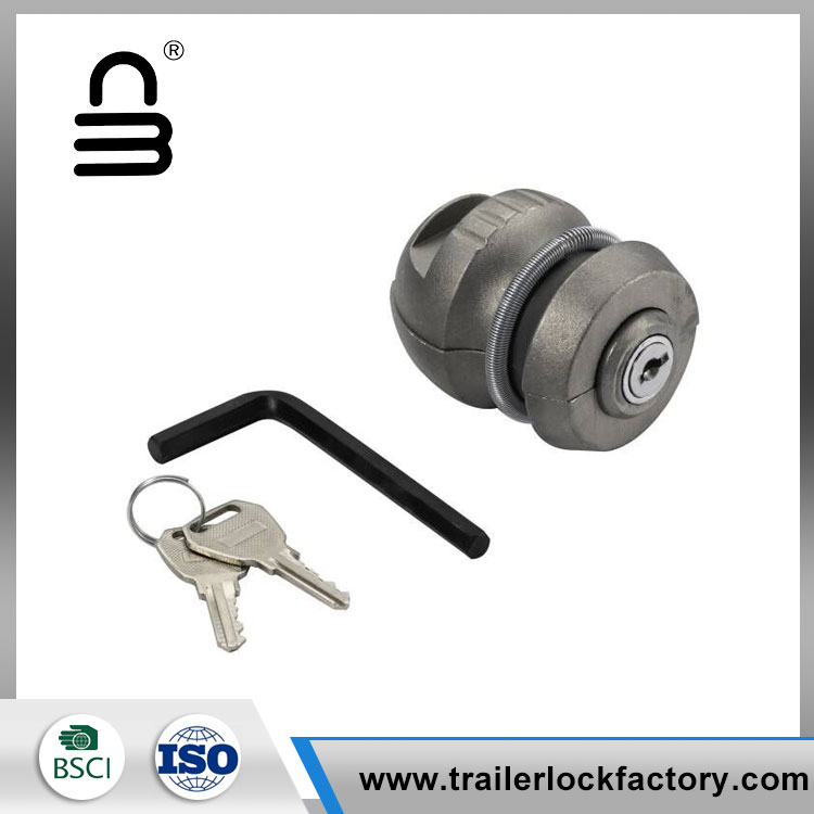 မီးခိုးရောင် Trailer Hitch Ball Lock