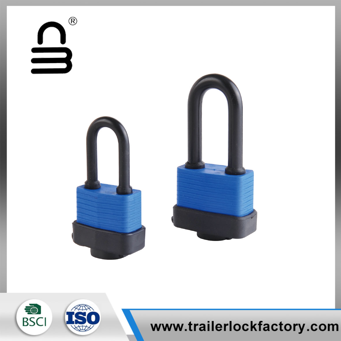 ရှည်လျားသော Shackle ရာသီဥတုဒဏ်ခံနိုင်သော Laminated Steel သော့ခလောက်